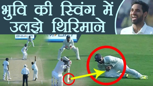 India Vs Sri Lanka 1st Test : Bhuvneshwar gets Lahiru THirimane on 7 | वनइंडिया हिंदी