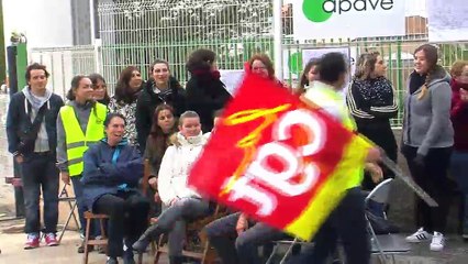 Les techniciens de l'Apave sont en grêve à Châteauneuf-les-Martigues
