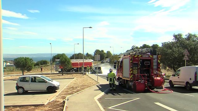 Incendie de voiture près du lycée brise-lames à Martigues