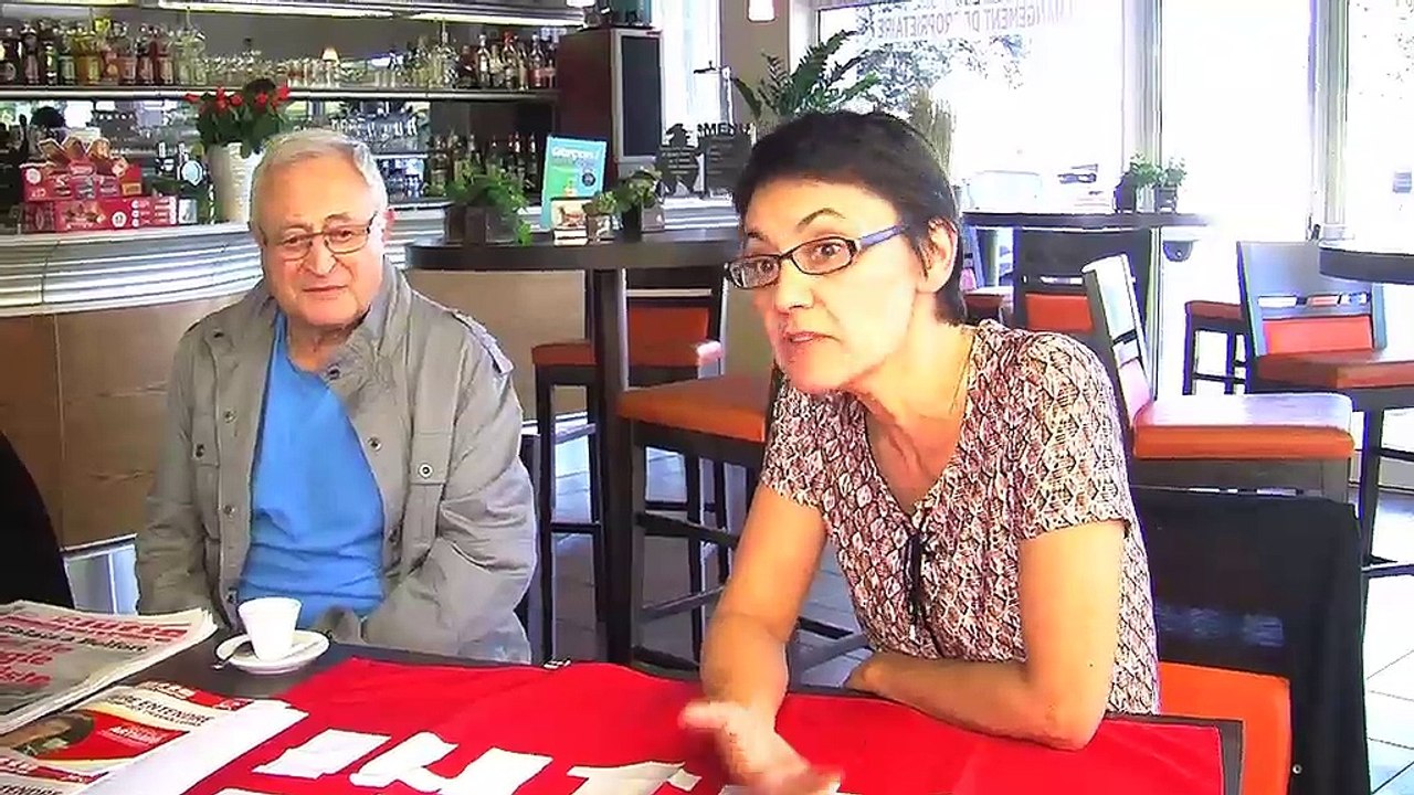 Nathalie Arthaud. Candidate de Lutte Ouvrière à la présidentielle.
