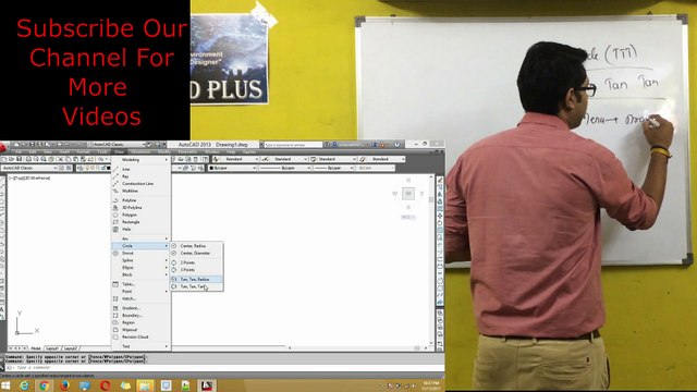 AutoCAD Tutorial for Beginner(Circle Command) in Hindi