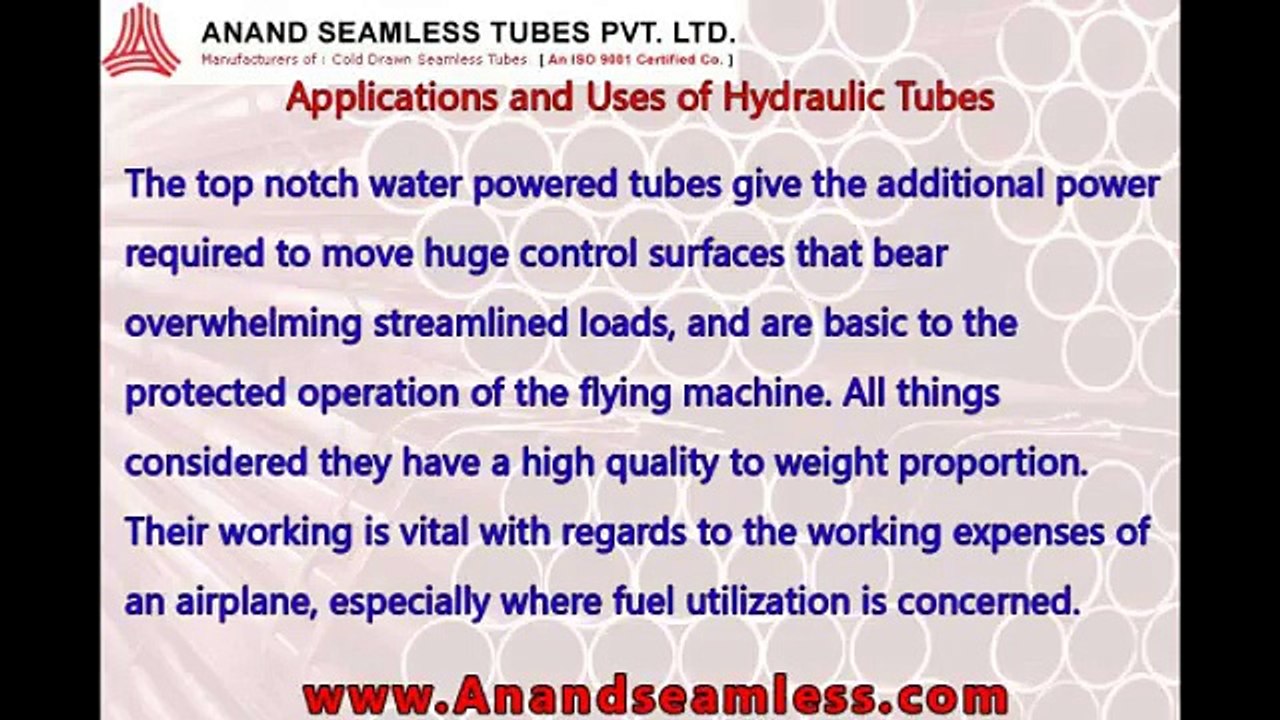Applications and Uses of Hydraulic Tubes