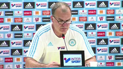 Marcelo Bielsa en conférence de presse hier soir au Vélodrome