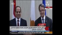 الرئيس السيسى يمنح نظيره القبرصى قلادة النيل