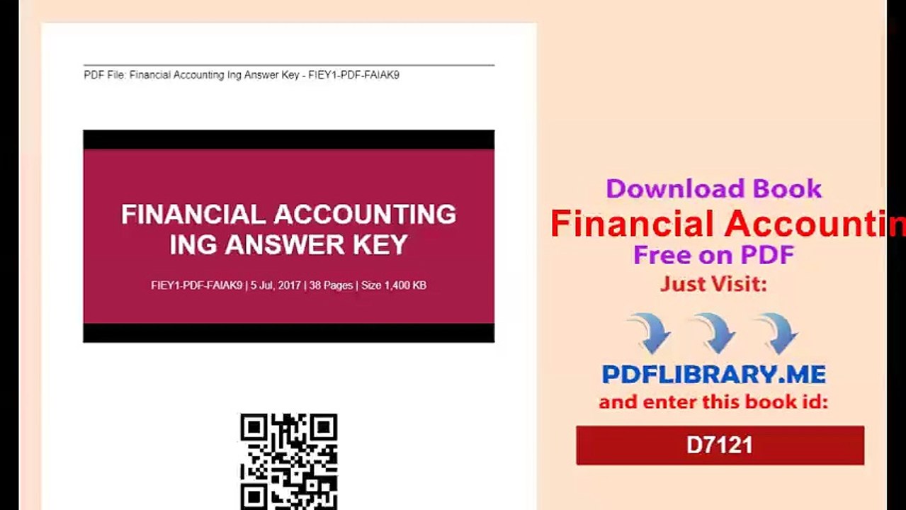 Financial Accounting Ing Answer Key