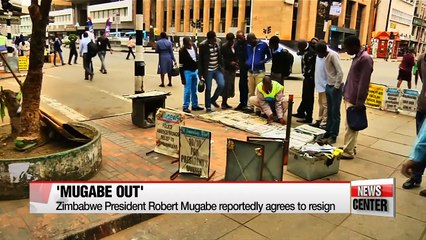 Mugabe agrees to step down as Zimbabwean head of state