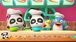 ❤ Baby Panda Donut Shop  Animation & Kids Songs collections For Babies  BabyBus