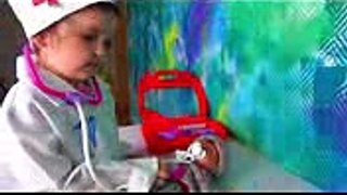 Funny Kids Playing Doctor Toys Family Fun Pretend Play - Baby Song Nursery Rhymes for Children