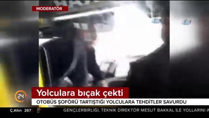 Yolculara bıçak çekti