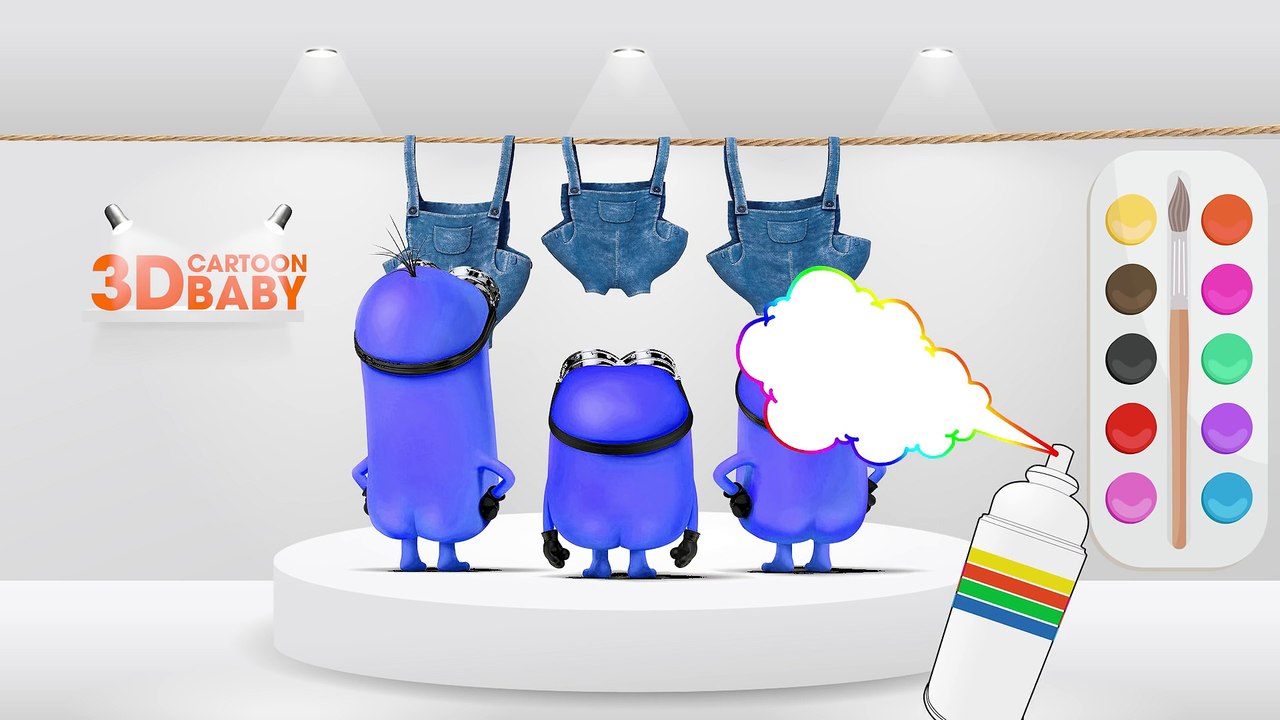 Learn Colors with Minions Banana Song for Kids - Video Learn Colors for Children Kids Toddlers