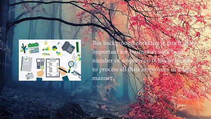 Having Fast and Reliable Background Checks