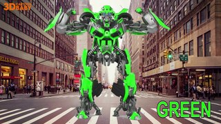 Learn Colors With Transformers 5 & Cars Funny Videos - Learn Colors For Kids - 3D CARTOON BABY