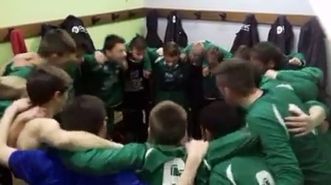 Célébration victoire de nos U15 face à Doudeville
