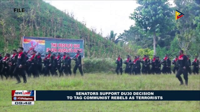 Senators support Du30 decision to tag communist rebels as terrorists