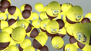 Learn Colors with Surprise Eggs Prank 3D for Kids Toddlers Color Balls Smiley Face Spongebob