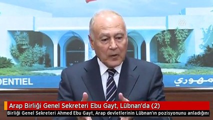 Arap Birliği Genel Sekreteri Ebu Gayt, Lübnan'da (2)
