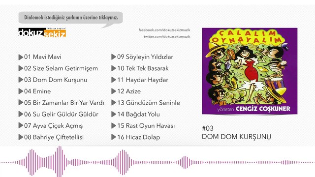 Cengiz Coşkuner - Dom Dom Kurşunu (Official Audio)