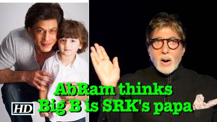 AbRam thinks Big B is SRK's 'papa'