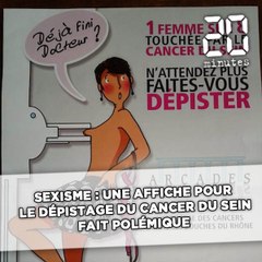 «Délire total» vs «iconographie érotique scandaleuse», polémique autour une affiche contre le cancer du sein