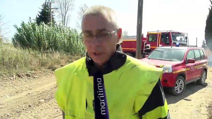 Le capitaine Serge Piacentini au micro d'Ulrich Téchené