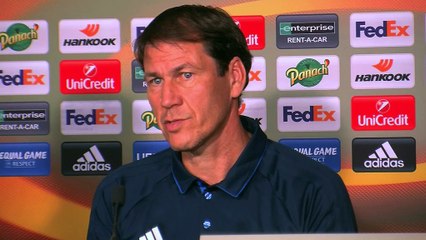 Rudi Garcia aimerait que son équipe fasse une bonne entame de match contre Vitoria