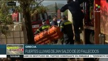 Asciende a 20 el número de muertos tras las inundaciones en Grecia