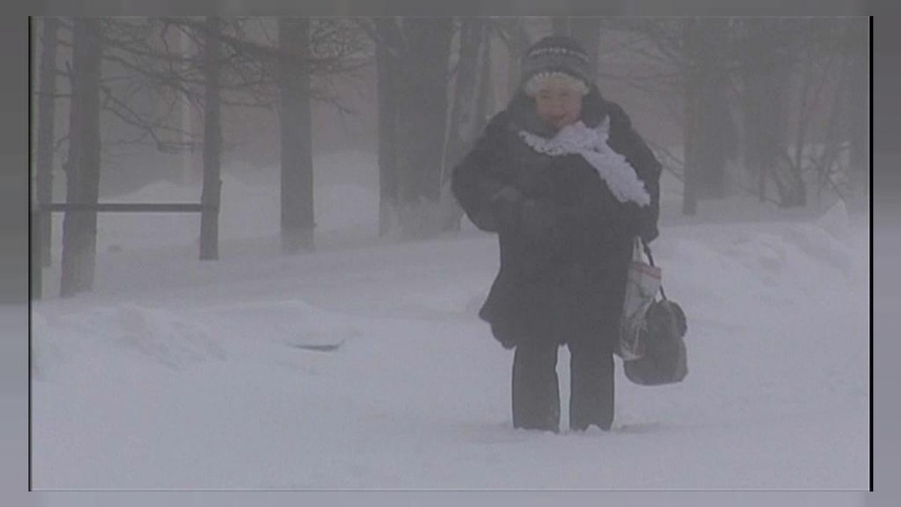 Schneestürme im Osten Russlands