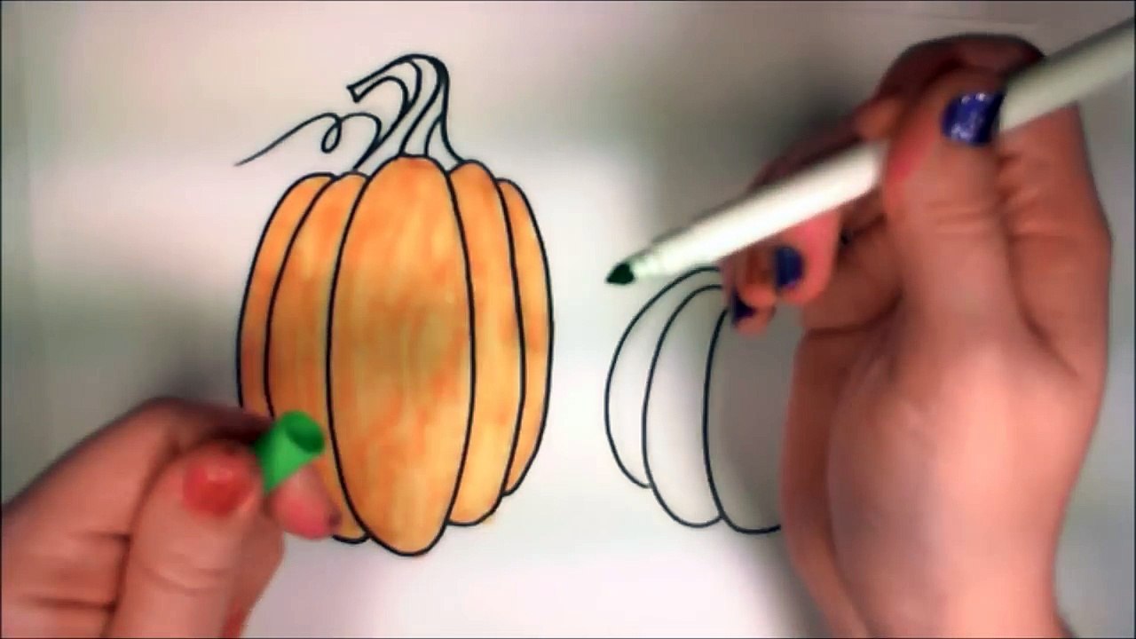 Learn How to Draw Easy Pumpkins--iCanHazDraw!