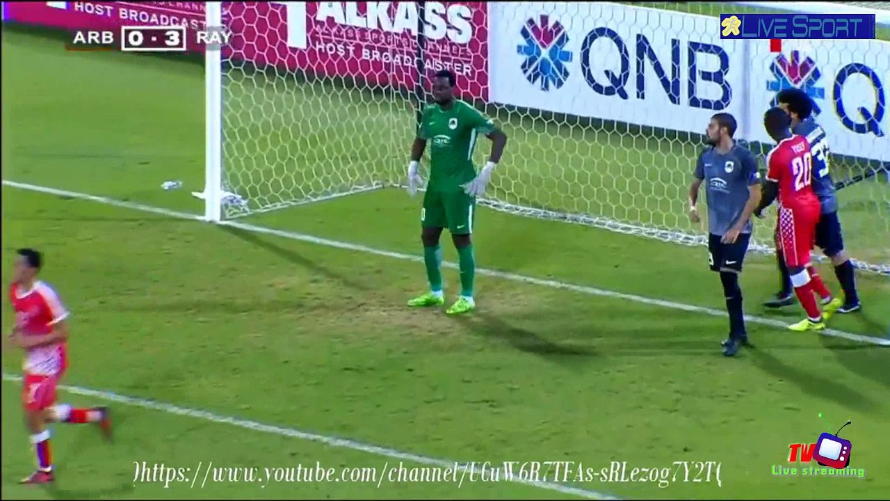 2017-11-19 هدف المحترف في نادي العربي القطري سعد ناطق  الاول في مرمى الريان الاول