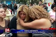 Sicarios balean y asesinan a sujeto y a su hija de 2 años en Santa Anita