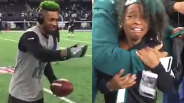 Jalen Mills Makes a Young Eagles Fan CRY