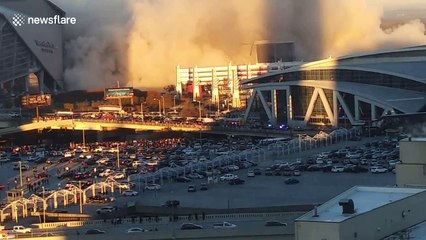 Georgia Dome imploded in Atlanta