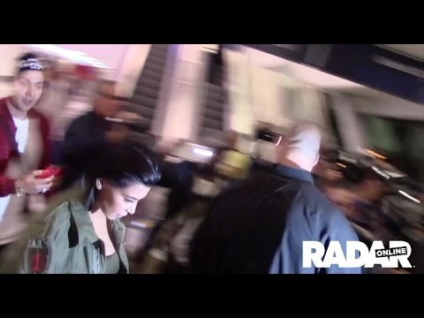 Kim Kardashian arrives at LAX airport