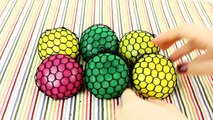 Learn Colors! Squishy Balls for Kids & Children Clay Slime Surprise Toys Learn Colours