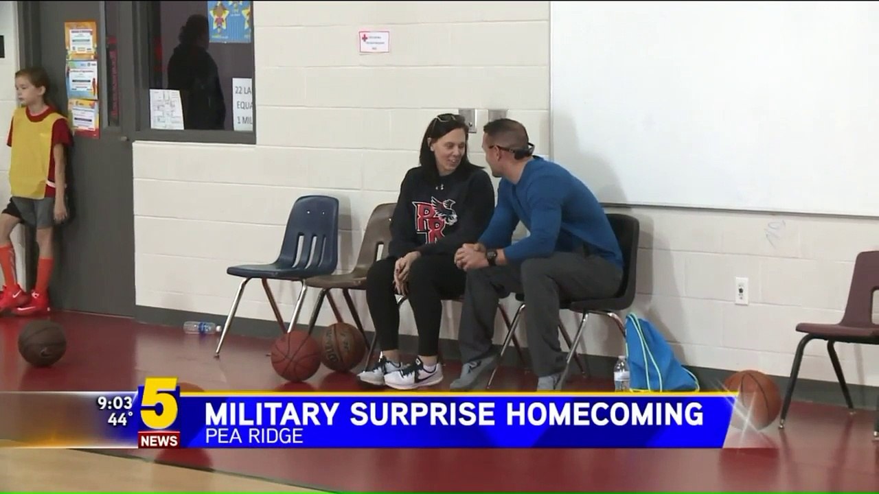 Military Father Returns Home From Deployment to...