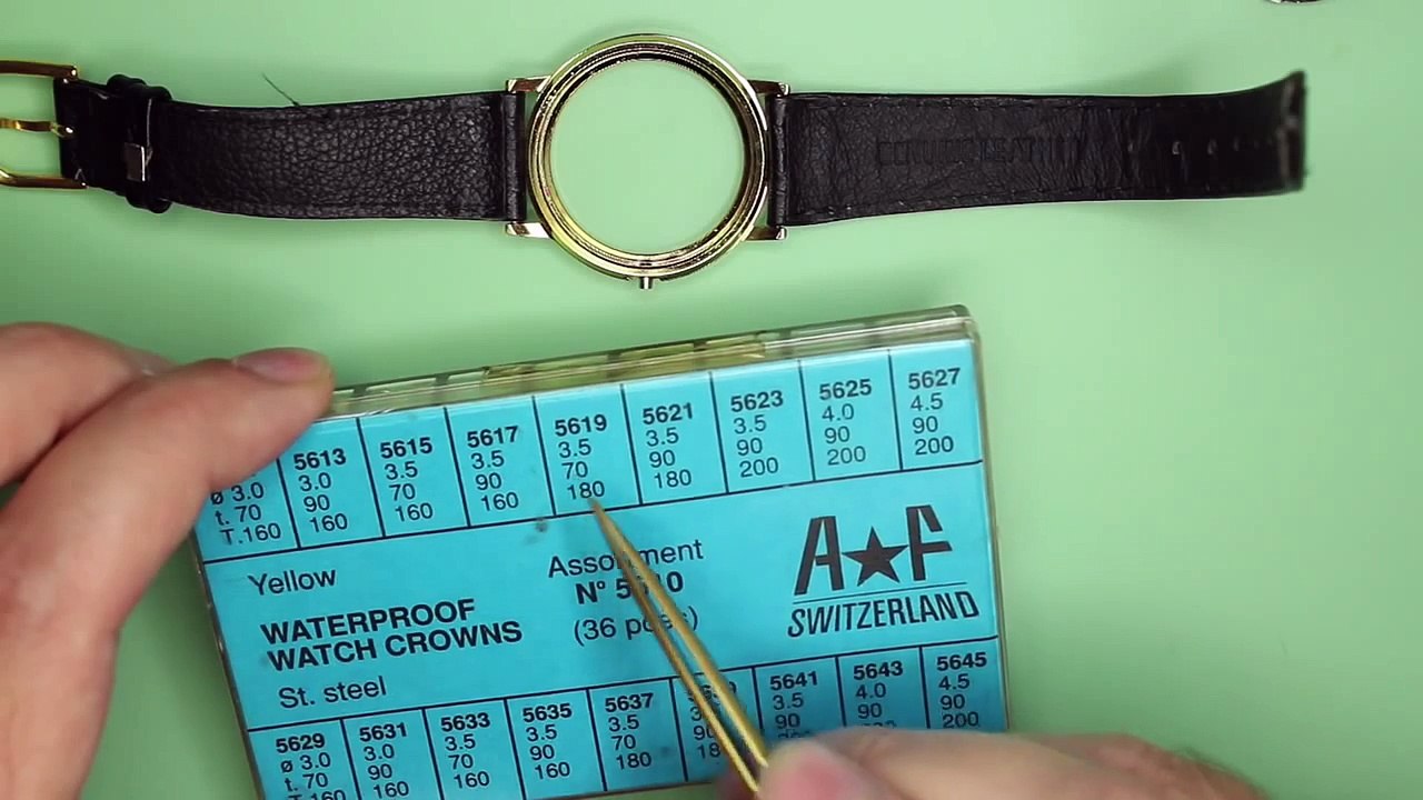 How to fit a new watch winder. Crown and stem replacement. Broken winder. Watch repair .