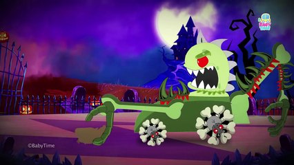 Train War | Good Vs Evil | Scary Heavy Vehicles | Halloween Videos For Kids