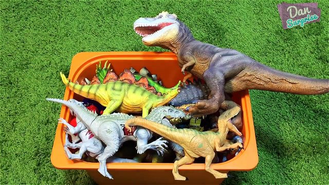 BOX OF DINOSAURS, NERF TOYS, FIDGET SPINNERS FOR KIDS: JURASSIC WORLD T-REX, Video for Kids