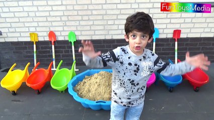 Learn Colors with Sand for Children, Toddlers and Babies _ Learn Colours with Shovel Toys for Kids-wS2kfi8ZYoM