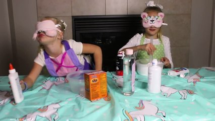 Lyla and Sophie's Blindfolded Slime Challenge!