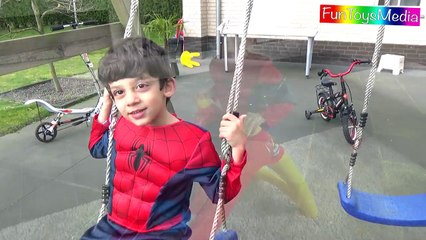 Learn English with Toys and Furniture for Children, Toddlers w_ Spiderman Fun Kids Play Activity-VQe15ZvEVUw