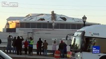 The most Atlanta thing to ever happen? MARTA bus parks right in front of The Weather Channel's Dome implosion shot