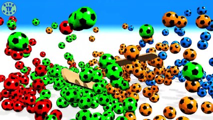 Learn Colors With Magic 3D Ice Cream Soccer Balls For Kids Children