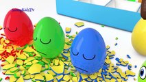 Learn colors with Surprise eggs and Hammer 3D Cartoons for children Video for kids