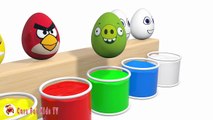 Learn Colors With Surprise Eggs Angry Birds for Children - Angry Birds Movie