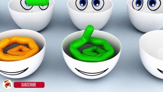 Learn Colors With Surprise Eggs Toothpaste for Children - Cartoon for Kids