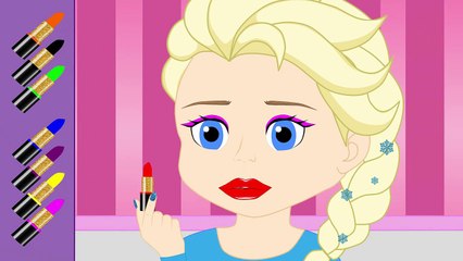 Elza Frozen Makeup – Colors for Kids to Learn – Video for Kids