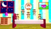 FIVE LITTLE MONKEYS - Jumping On The Bed - Nursery Rhymes, Crazy Monkeys, Song For Kids&Toddlers