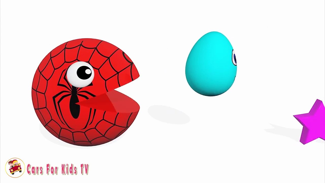 Learn Colors and Learn Shapes With Pacman Surprise Eggs for Children ...