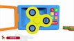 Learn Colors Microwave Oven Rainbow Fidget Spinner Vehicles For Children Kid Learning Colours